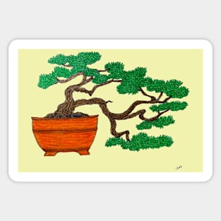 Bonsai Tree, Semi Cascade Sticker